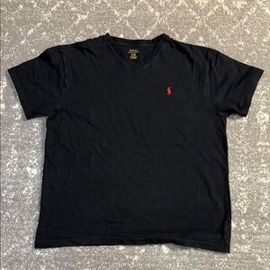 Polo by Ralph Lauren Black Tee with Red Emblem